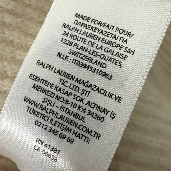 POLO RALPH LAUREN OPEN FRONT CARDIGAN - WOOL/CASHMERE BLEND Sz Large - Picture 3 of 9